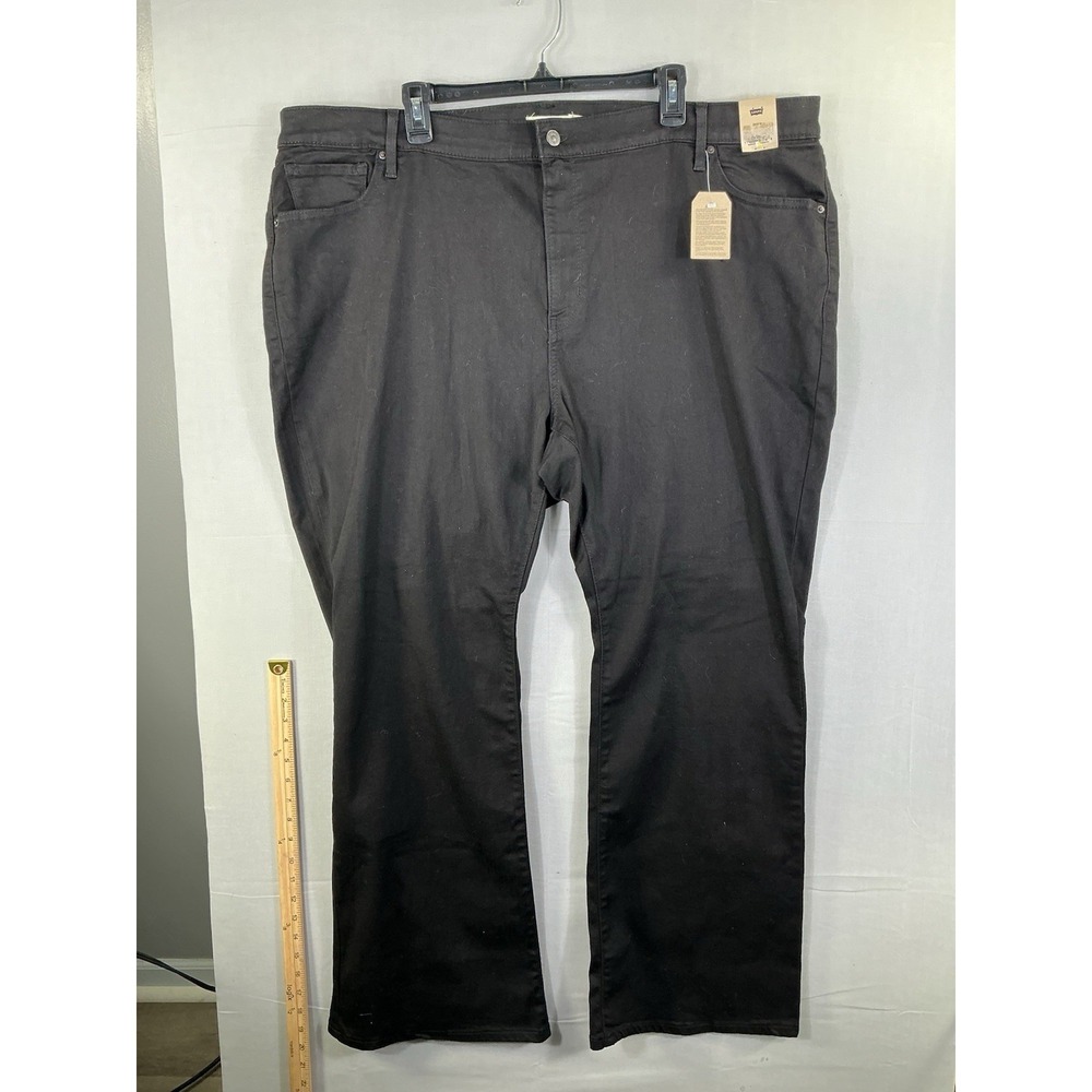 Levi's 725 High Rise Bootcut Jeans Black Women's 26W Hypersoft NWT